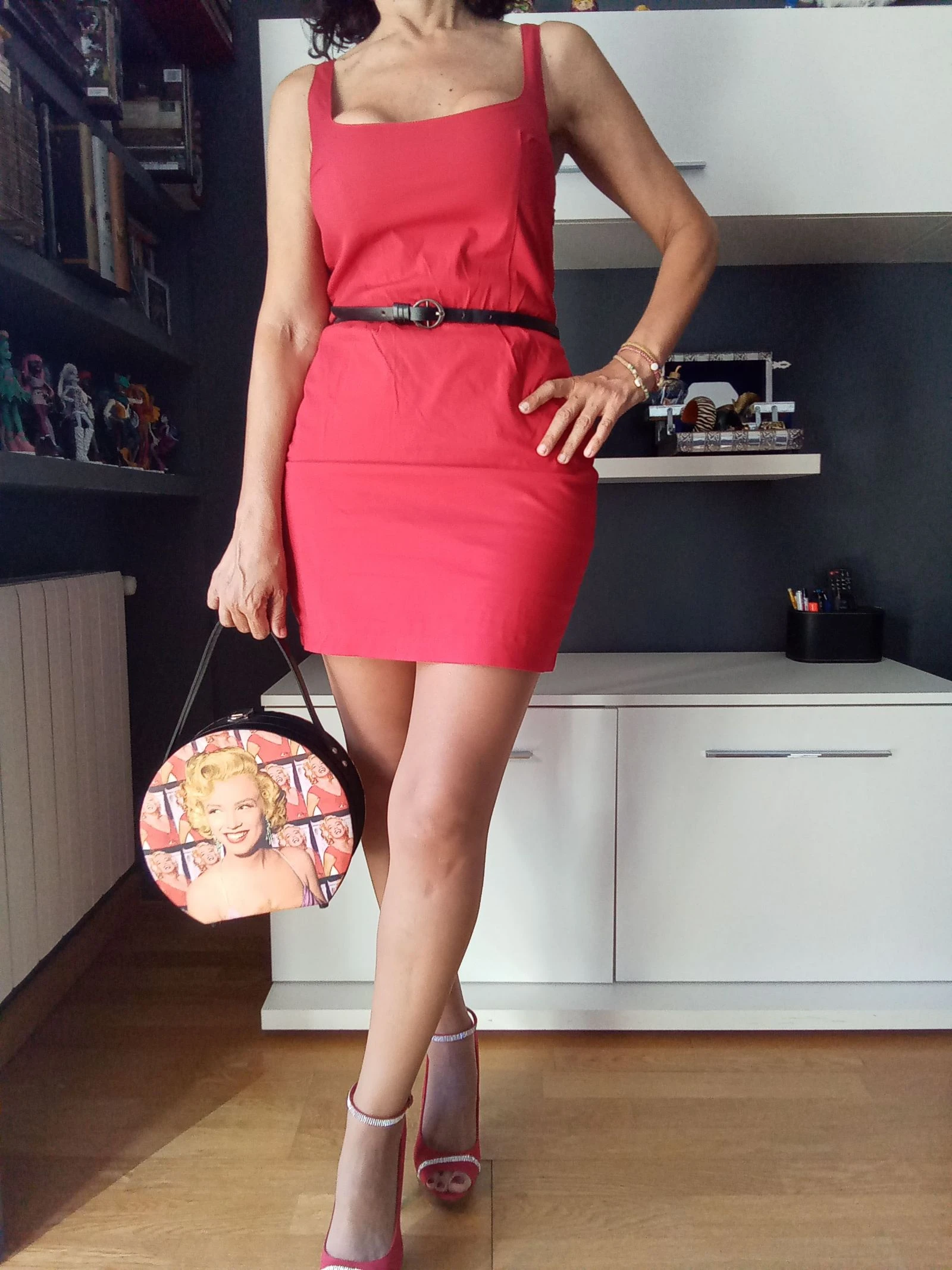 Red summer short dress – photo 8